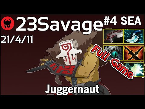 23Savage plays Juggernaut!!! Dota 2 Full Game 7.20