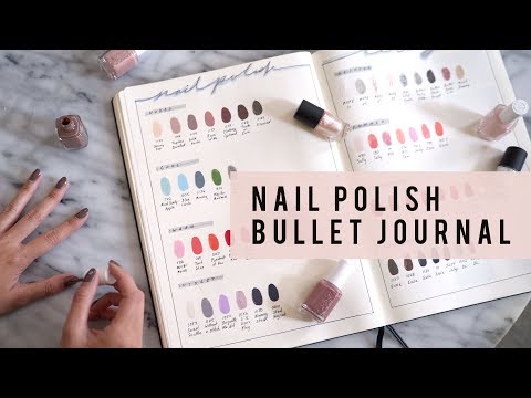 BULLET JOURNAL IDEAS | Nail Polish Library Collection | ANN LE