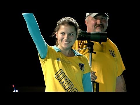 Mariya Shkolna v Emily Bee – compound  junior women's gold | Nimes 2014 World Indoor Championships