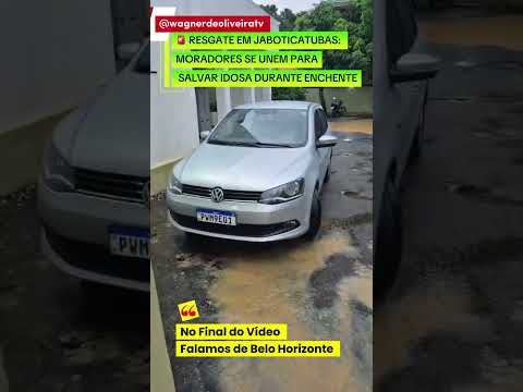 RESGATE EM JABOTICATUBAS: MORADORES SE UNEM PARA SALVAR IDOSA DURANTE ENCHENTE