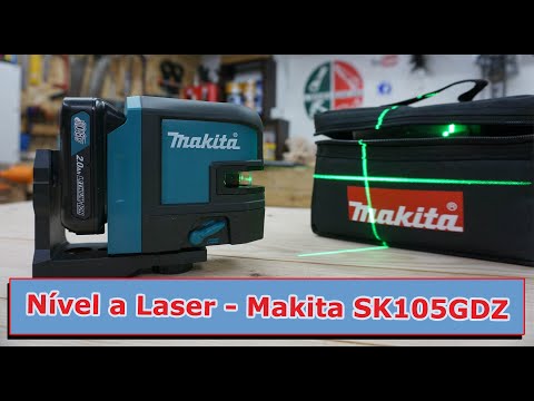 Makita SK105GDZ Lazerinis nivelyras su automatinio niveliavimo funkcija, tikslumas ± 0,3mm/1m, IP54 video