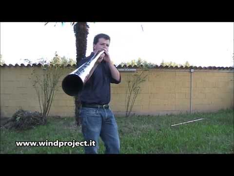 Didgeridoo Windproject - 4 parts and double slide