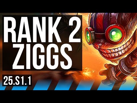 ZIGGS vs JAYCE (MID) | Rank 2 Ziggs, Dominating | NA Challenger | 25.S1.1