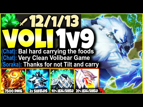 Learn How to Play VOLIBEAR and 1v9 CARRY TOXIC League of Legends PLAYERS 🔥 LoL Top Volibear Gameplay