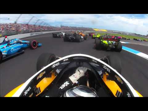 インディーカー 第12戦インディカー・インディアナポリス 車載から見るスタート直後の1周目動画