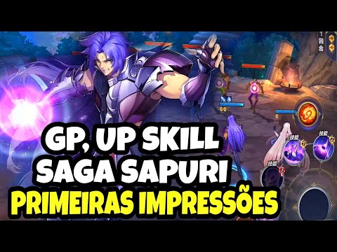 Saga Sapuri, Traduções, Up-Skill e Minhas Primeiras Impressões - Saint Seiya Awakening