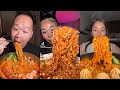 Extra Cheesy Buldak Noodles Mukbang ASMR TikTok Compilation Creamy Samyang More