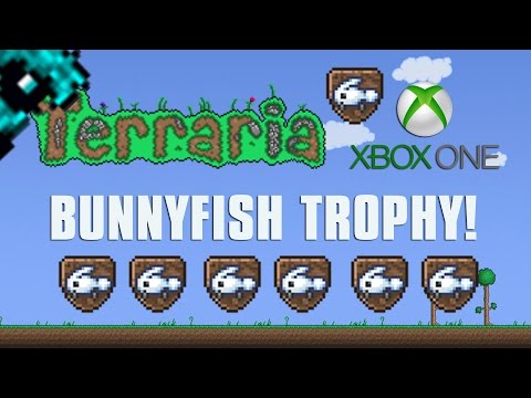 Terraria Xbox One Let's Play - Bunnyfish Trophy?!?! [113]