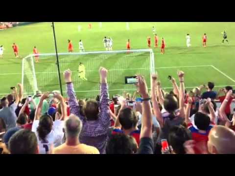US Women's Soccer vs. Switzerland August 20, 2014 Cary, NC - Abby Wambach Penalty Kick Goal