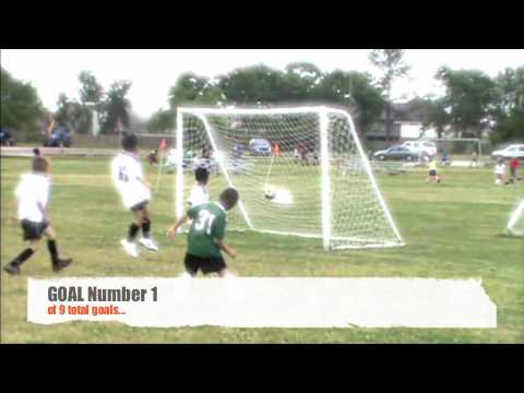 Caleb Mendez 7 year old US Youth Soccer Talent - INCREDIBLE 9 GOALS  in 30 minutes!!!