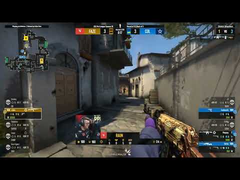 Rain's 1vs3 clutch attempt time limited pre-plant is denied by the round timer in the final duel