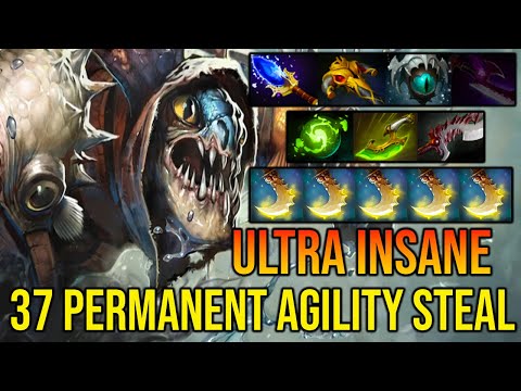 ULTRA INSANE 37 PERMANENT AGILITY STEAL - INTENSE CARRY SLARK - FULL TEAM FIGHT - DOTA 2 GAMEPLAY