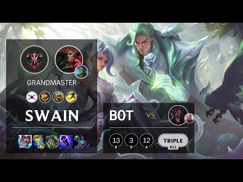 Swain Bot vs Lucian - KR Grandmaster Patch 11.19
