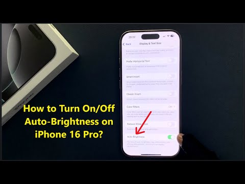 How to Turn On/Off Auto-Brightness on iPhone 16 Pro?