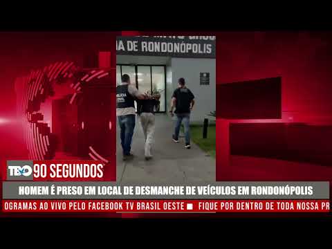 HOMEM É PRESO EM LOCAL DE DESMANCHE DE VEÍCULOS EM RONDONÓPOLIS
