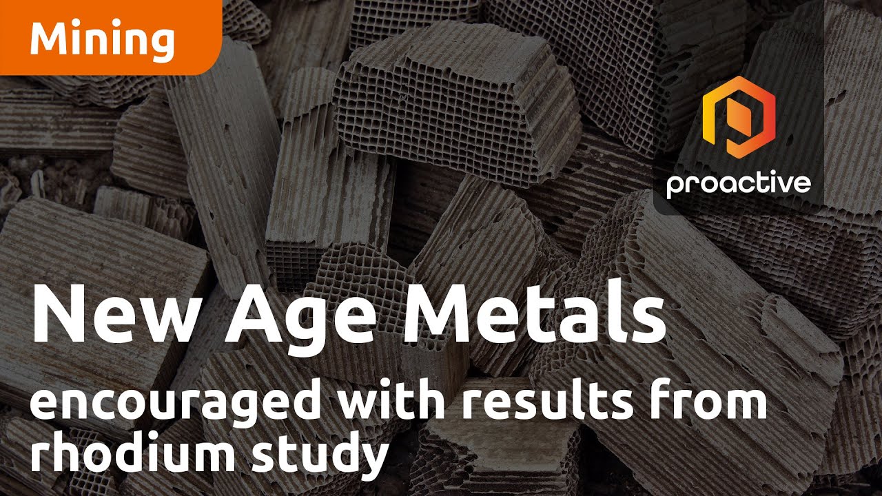 New Age Metals says it is encouraged with results from rhodium study at River Valley project