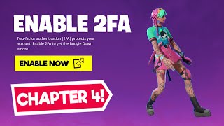 HOW TO ENABLE 2FA in FORTNITE! (CHAPTER 4)