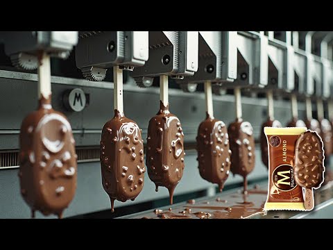 How Magnum ice cream is made in a Mega Factory? Amazing Magnum Ice Creams Production