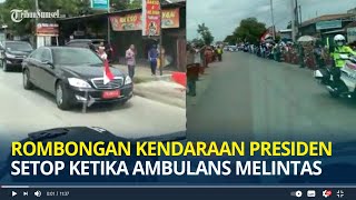 Download lagu Rombongan Kendaraan Presiden Jokowi Setop ketika Ambulans Melintas mp3