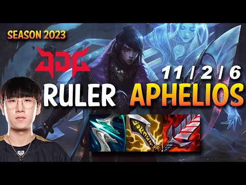 JDG Ruler APHELIOS vs XAYAH ADC - KR Ranked