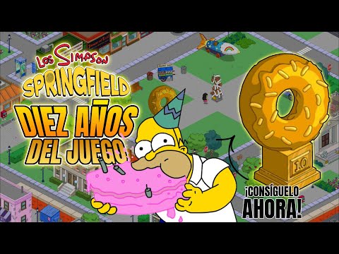 ¡FELICES DIEZ AÑOS DE LOS SIMPSON SPRINGFIELD! (Tapped Out décimo aniversario).