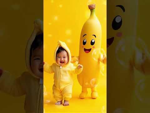 Baby dance video goes full silly with chicken banana🍌adorable fun