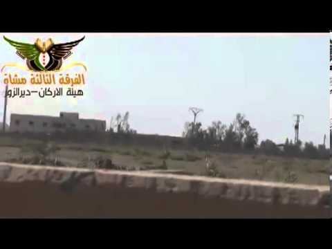 استهداف  قوات النظام بقذائف الهاون في مطار دير الزور العسكري في محافظة دير الزور