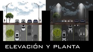 ELEVACIÓN Y PLANTA EN PHOTOSHOP / MATERIAL INCLUIDO