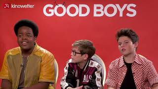 Interview Keith L. Williams, Jacob Tremblay & Brady Noon GOOD BOYS video