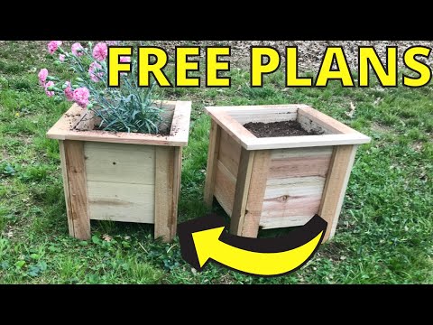 DIY Planter Box- How to Make a Raised Planter Using Fence Pickets