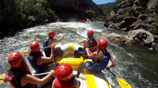 preview picture of video 'RAFTING RIO ESERA, CAMPO, HUESCA'