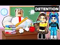 Breaking Out Of SCHOOL DETENTION In Roblox