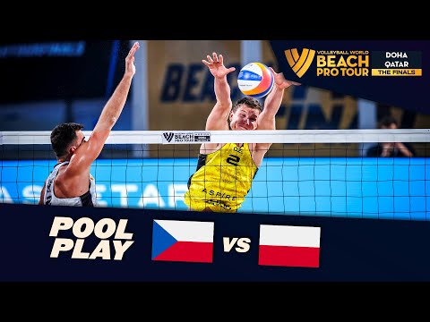 Perusic/Schweiner vs. Łosiak/Bryl - Day 3 Highlights | Doha Finals 2023 #BeachProTour