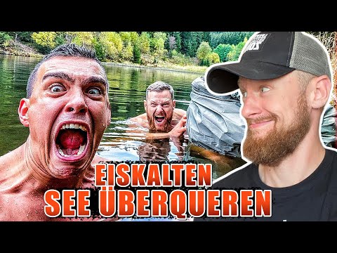 EISKALTES Gewässer ÜBERQUEREN & von Klippe abseilen | Fritz Meinecke reagiert auf Survival Mattin