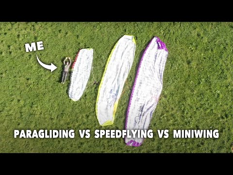 paragliding vs speedflying vs miniwing