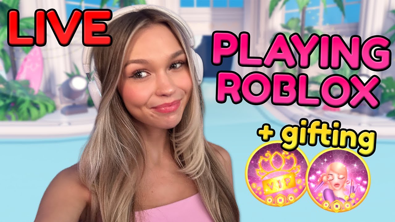 🔴 LIVE! PLAYING ROBLOX! + gifting VIP and CUSTOM MAKEUP!