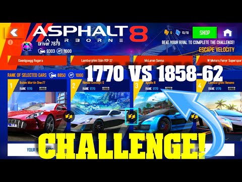 Asphalt 8 Airborne: GAUNELET MODE 1770 Rank VS 1858-62 Challenge