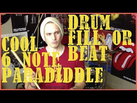 Cool Drum Fill/Beat - 6 Note Paradiddle Idea - Drum Lesson #126