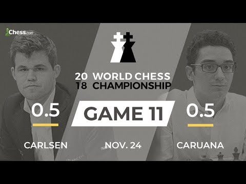 Carlsen vs Caruana (Game 11 Broadcast): World Chess Championship