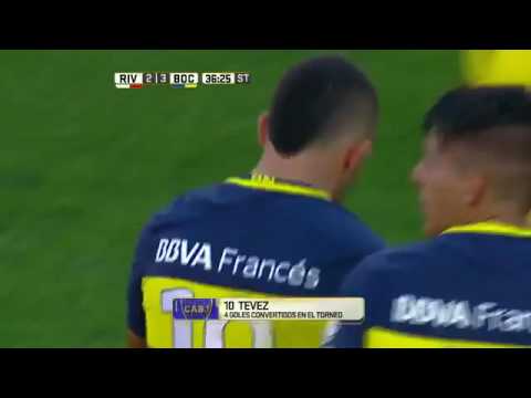 GOLAZO de Tevez| River 2-4 Boca Primera division|SUPERCLASICO