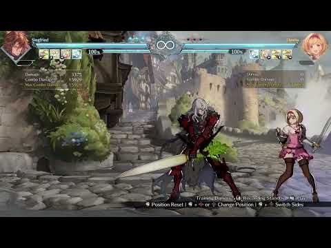 Granblue Fantasy Versus Rising - Siegfried Easy Kill Combo.