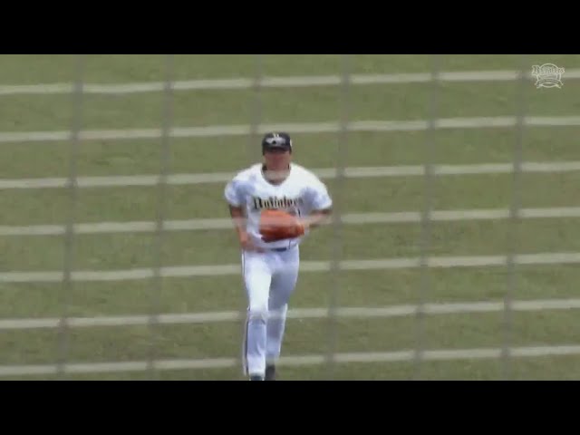 【ファーム】バファローズ・茶野篤政 猛チャージからの好返球で得点阻止!!  2023年9月23日 オリックス・バファローズ 対 広島東洋カープ