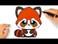 HOW TO DRAW A RED PANDA