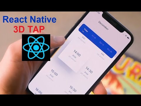 3D Tap - React Native  [Recyclerlistview]