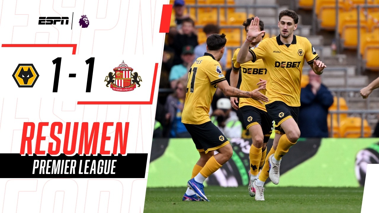 GOL DEL URUGUAYO SANTIAGO BUENO EN EL EMPATE DEL WOLVES DE LOCAL | Wolves 1-1 Sunderland | RESUMEN