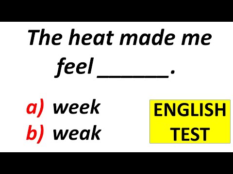 Grammar Test. Homophones. COMMONLY CONFUSED WORDS - 12. ENGLISH GRAMMAR / VOCABULARY TEST.