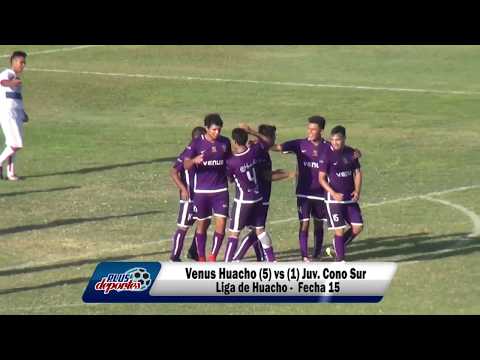 VENUS HUACHO (5) vs (1) JUV. CONO SUR - FÚTBOL HUACHANO - FECHA 15/2018.