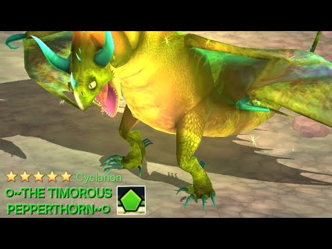 •~New Dragon Acquired! - Cyclarion - The Timorous Pepperthorn/ ⭐️⭐️⭐️⭐️⭐️ Star Green Dragon~•