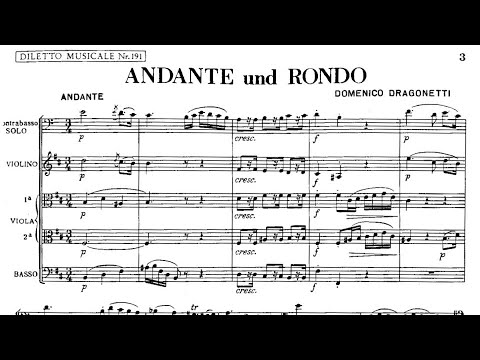 Domenico Dragonetti - "Andante and Rondo" for Double Bass and Orchestra