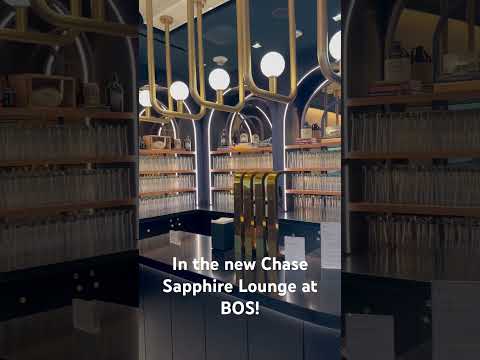 No novo Chase Sapphire Lounge do The Club no Aeroporto BOS! #airportlounge #travelhacks